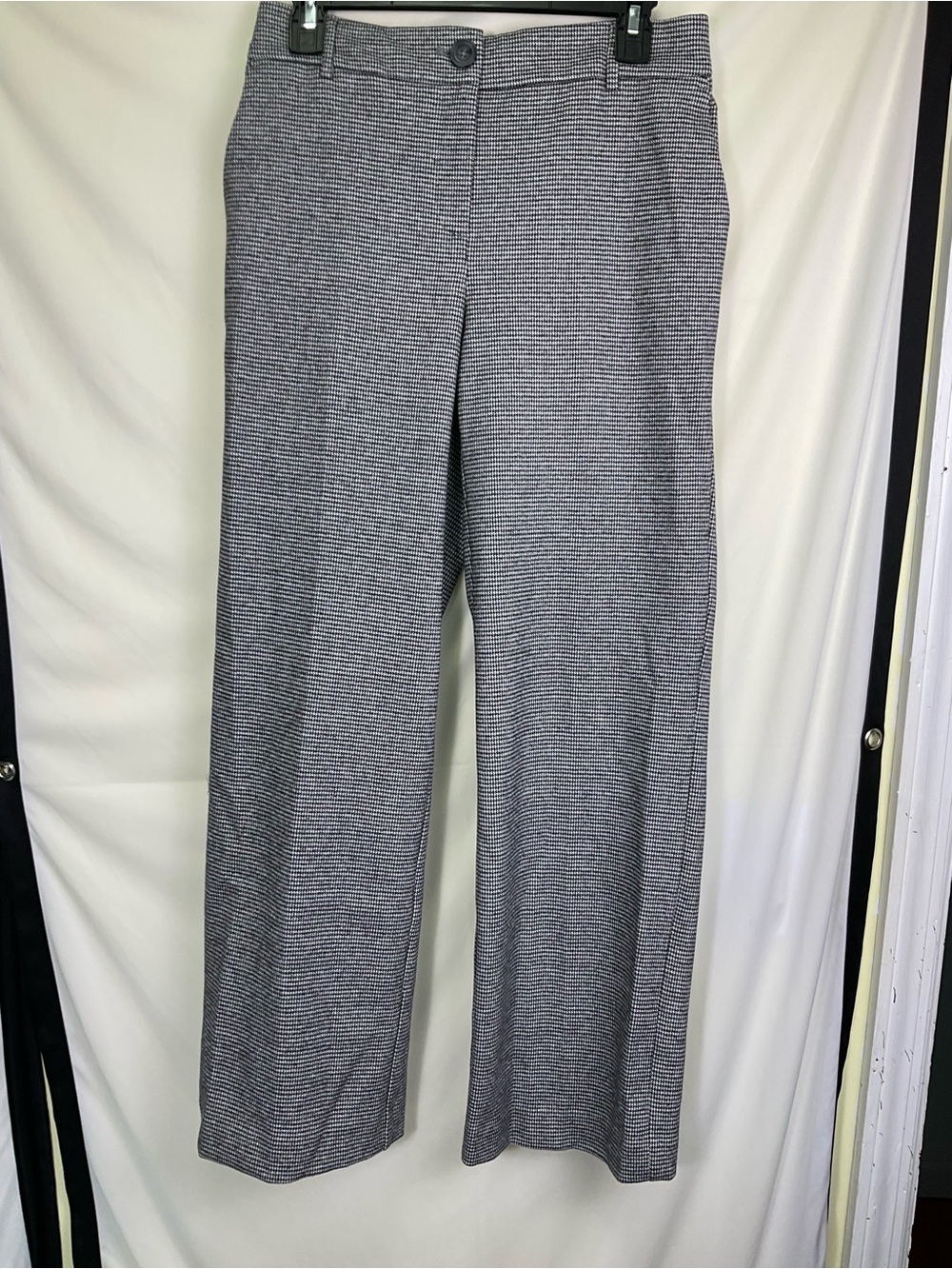 BLACK OFF-WHITE BRUSHED STRAIGHT LEG PANT